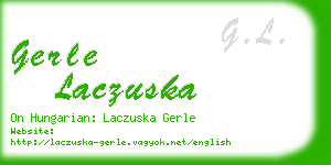 gerle laczuska business card